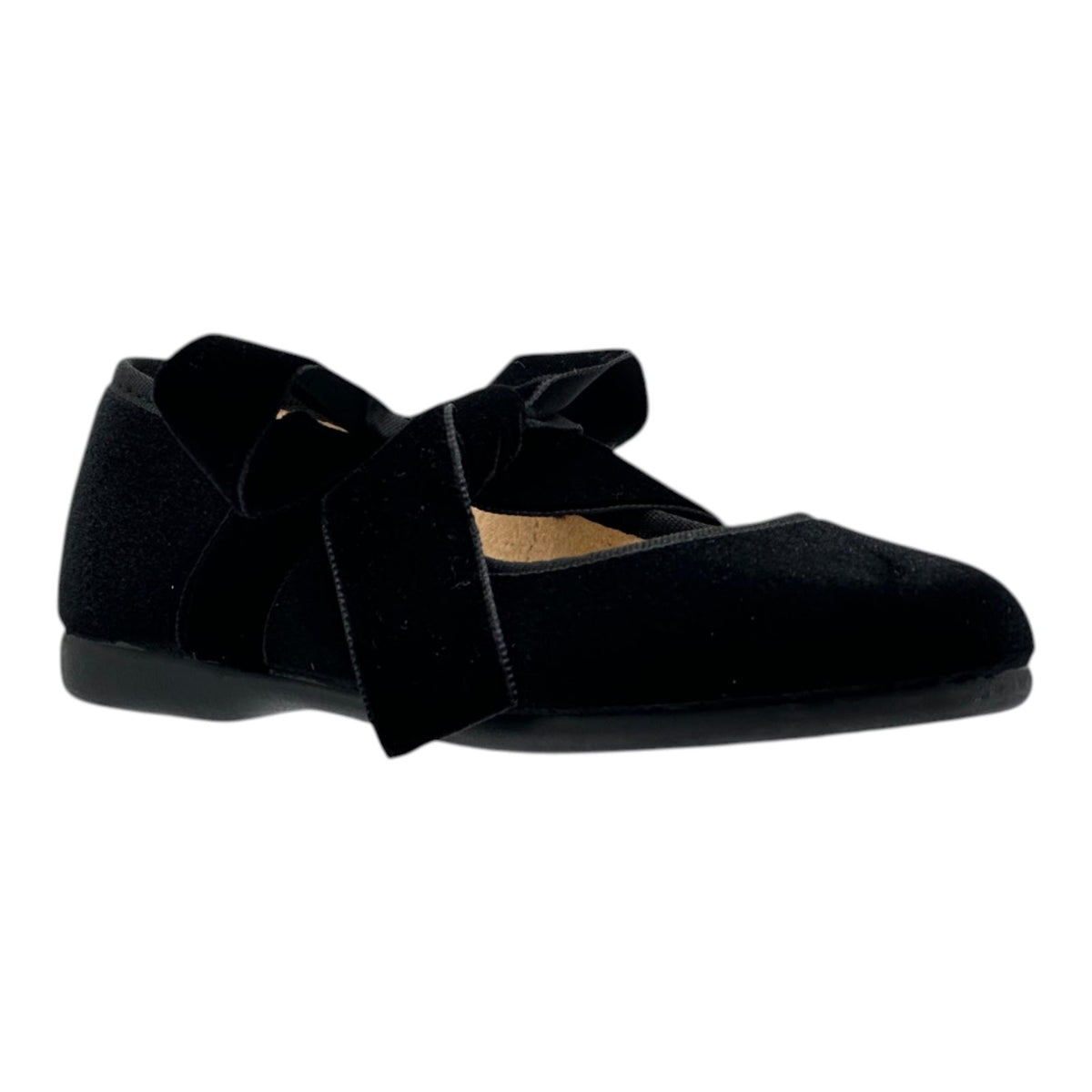ZAPATO NIÑA VALENCIANA CINTAS/TERCIOPELO