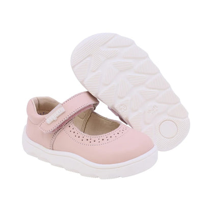 ZAPATO ROSA PARA NIÑA VELCRO PUNTEADO