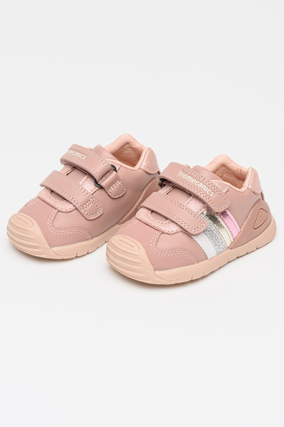 ZAPATO NIÑA FRANJAS DOS VELCROS