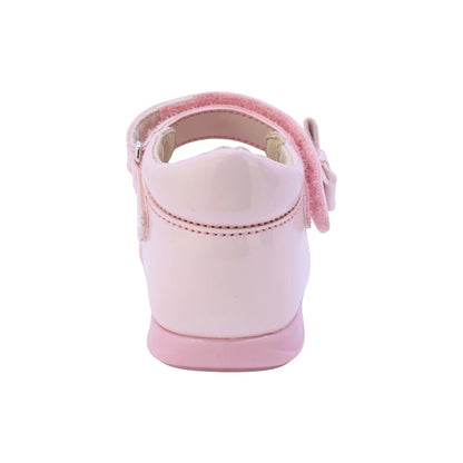 ZAPATO ROSA PARA BOTA TOBILLO BEBE VELCRO CORAZONES