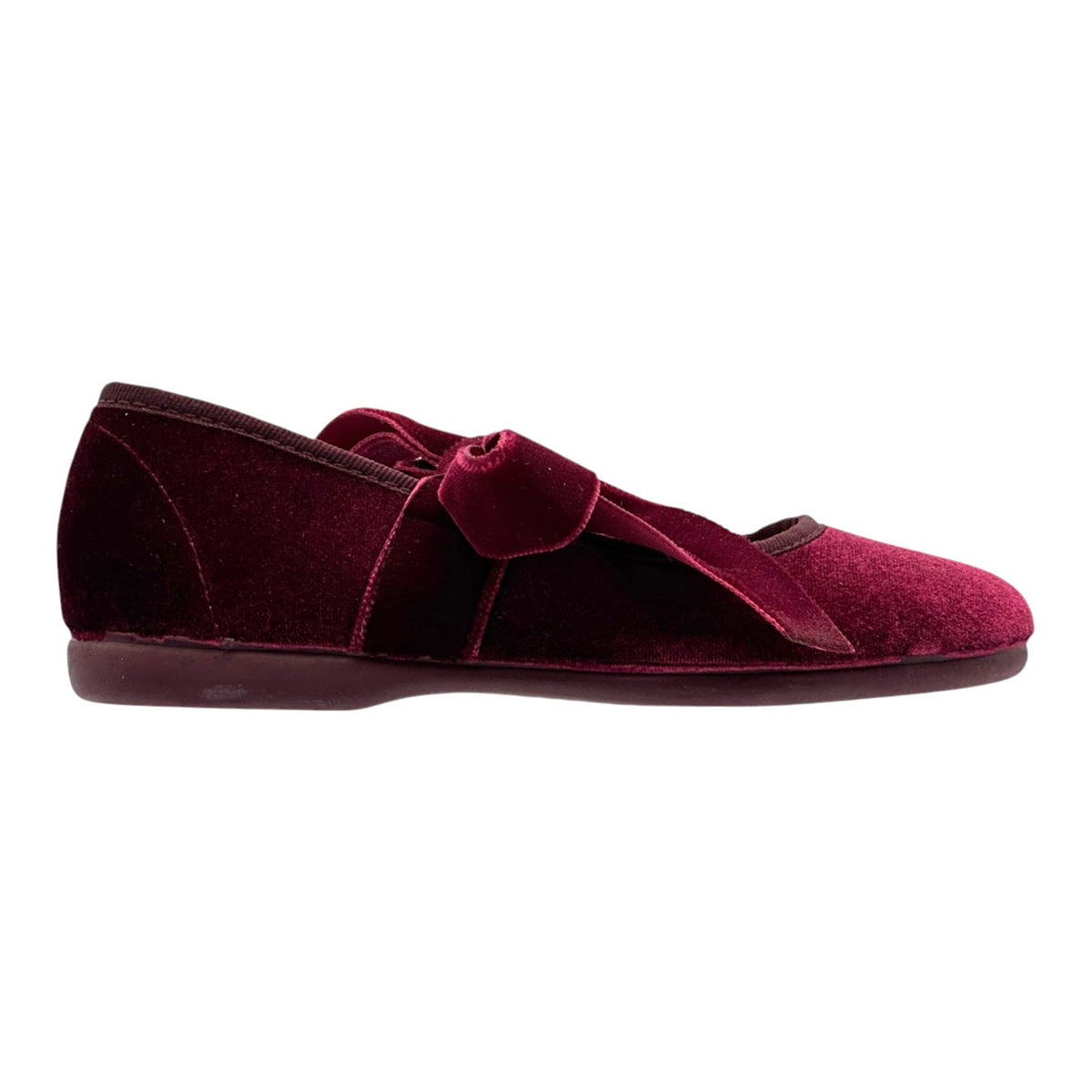 ZAPATO NIÑA VALENCIANA CINTAS/TERCIOPELO