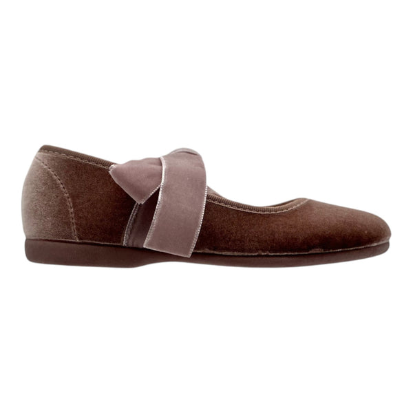 ZAPATO NIÑA VALENCIANA CINTAS/TERCIOPELO