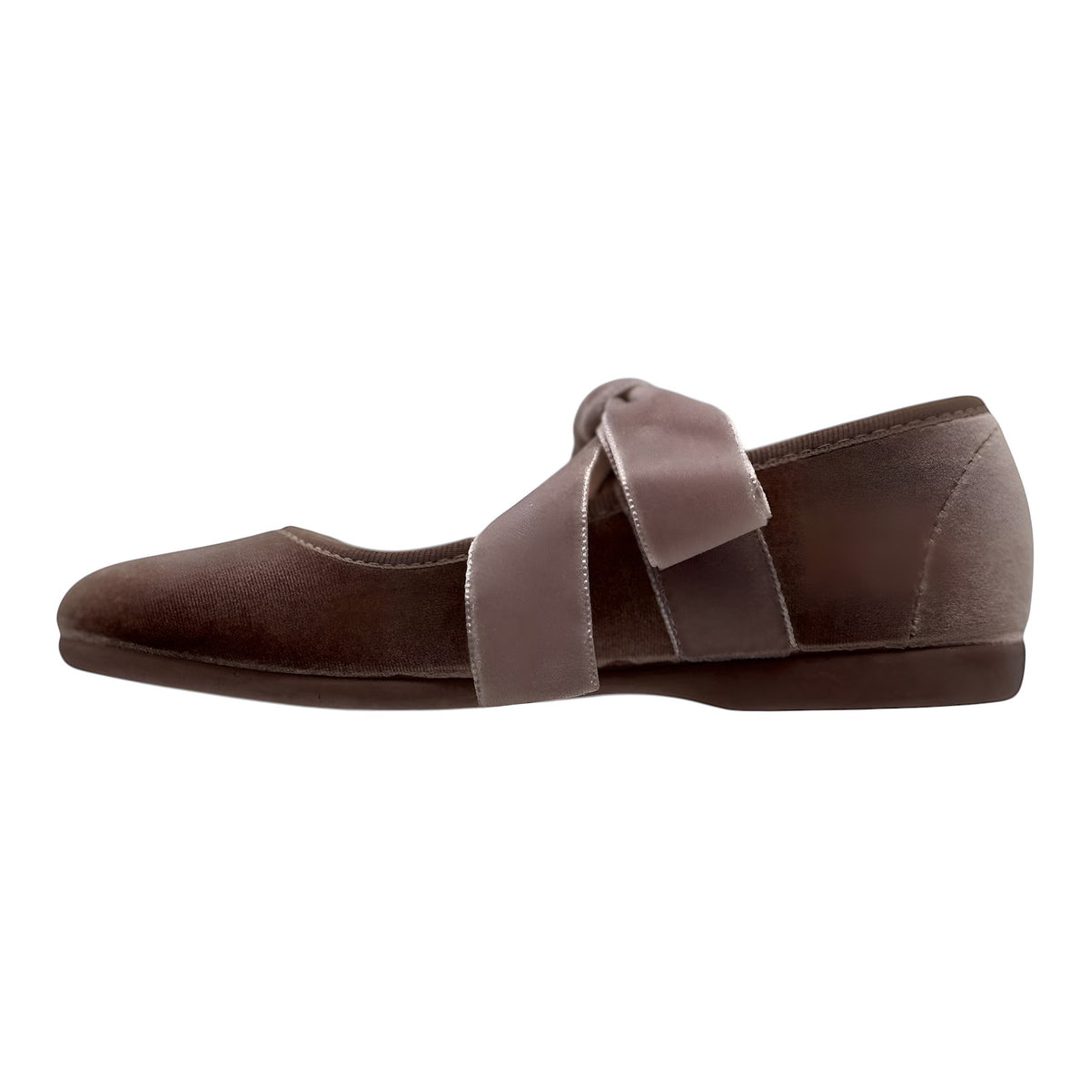 ZAPATO NIÑA VALENCIANA CINTAS/TERCIOPELO