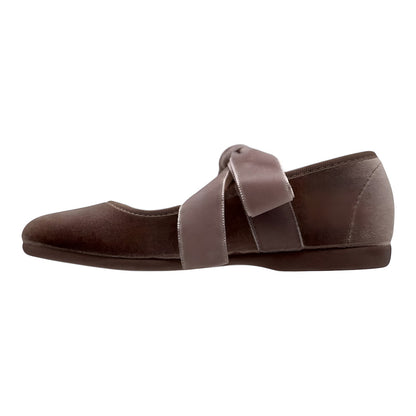 ZAPATO NIÑA VALENCIANA CINTAS/TERCIOPELO