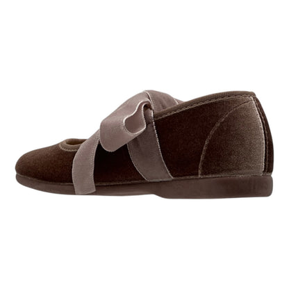 ZAPATO NIÑA VALENCIANA CINTAS/TERCIOPELO