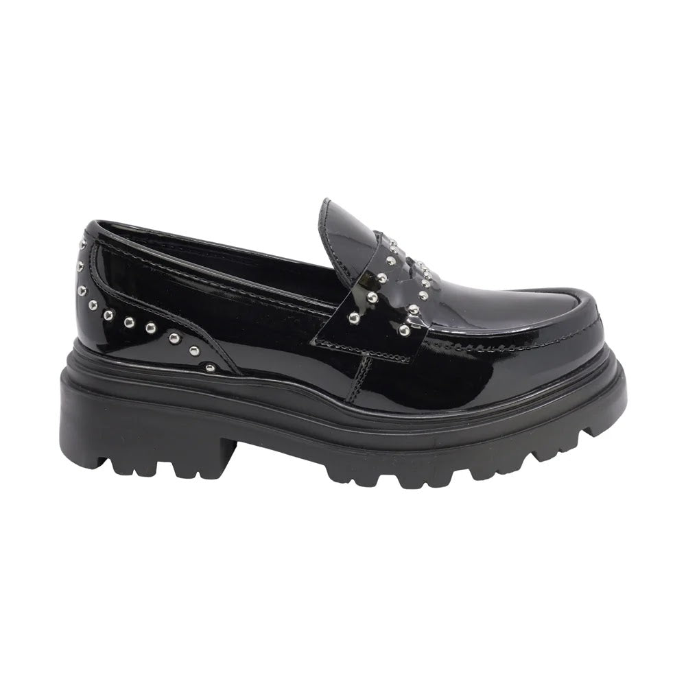 MOCASIN NEGRO PARA NIÑA CHAROL ESTOPEROLES