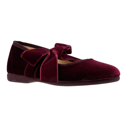 ZAPATO NIÑA VALENCIANA CINTAS/TERCIOPELO