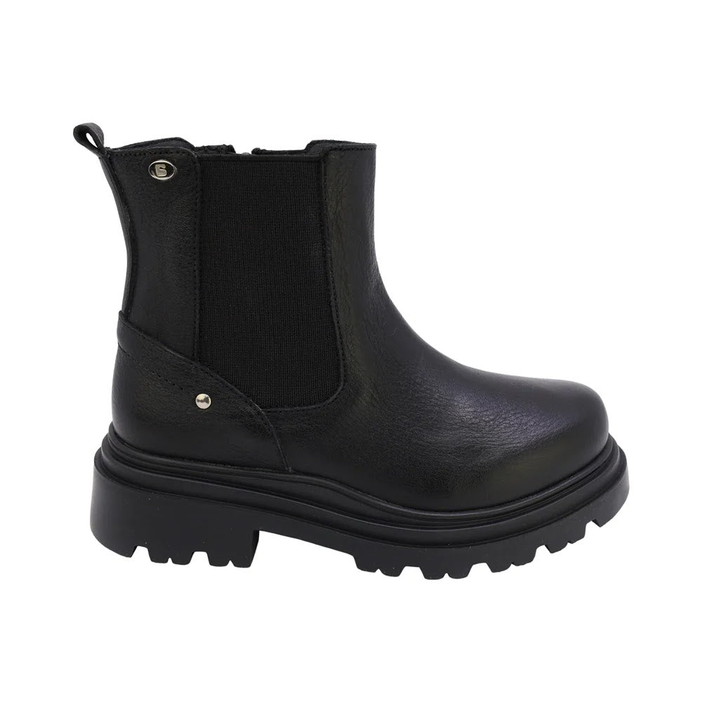 BOTIN NEGRO PARA NIÑA ELASTICO
