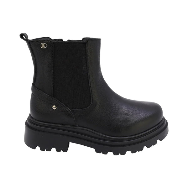 BOTIN NEGRO PARA NIÑA ELASTICO