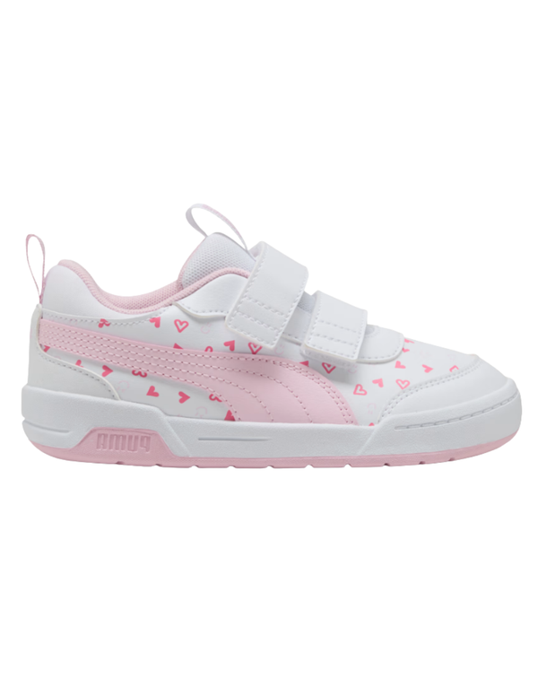 Tenis Puma Multiflex 2 Hearty V PS Blancos para Niña
