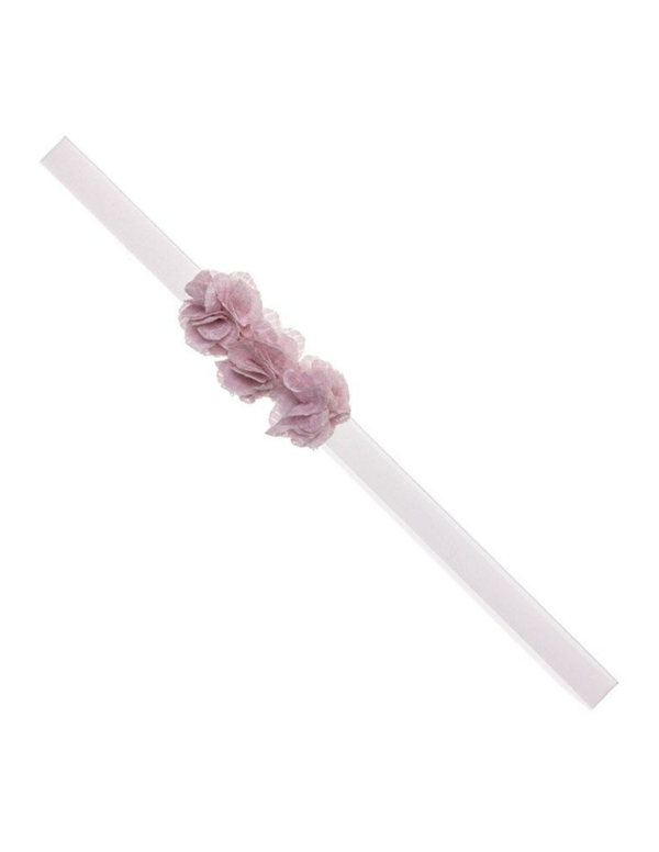 Cinta Siena Elastica 3 Flores Mini Rosas para Bebé