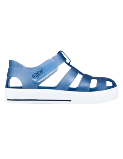 Sandalia Igor Tiras Con Velcro Marino para Niño
