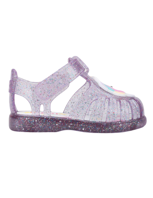 Sandalia Igor Unicornio Con Velcro Malvas para Niña