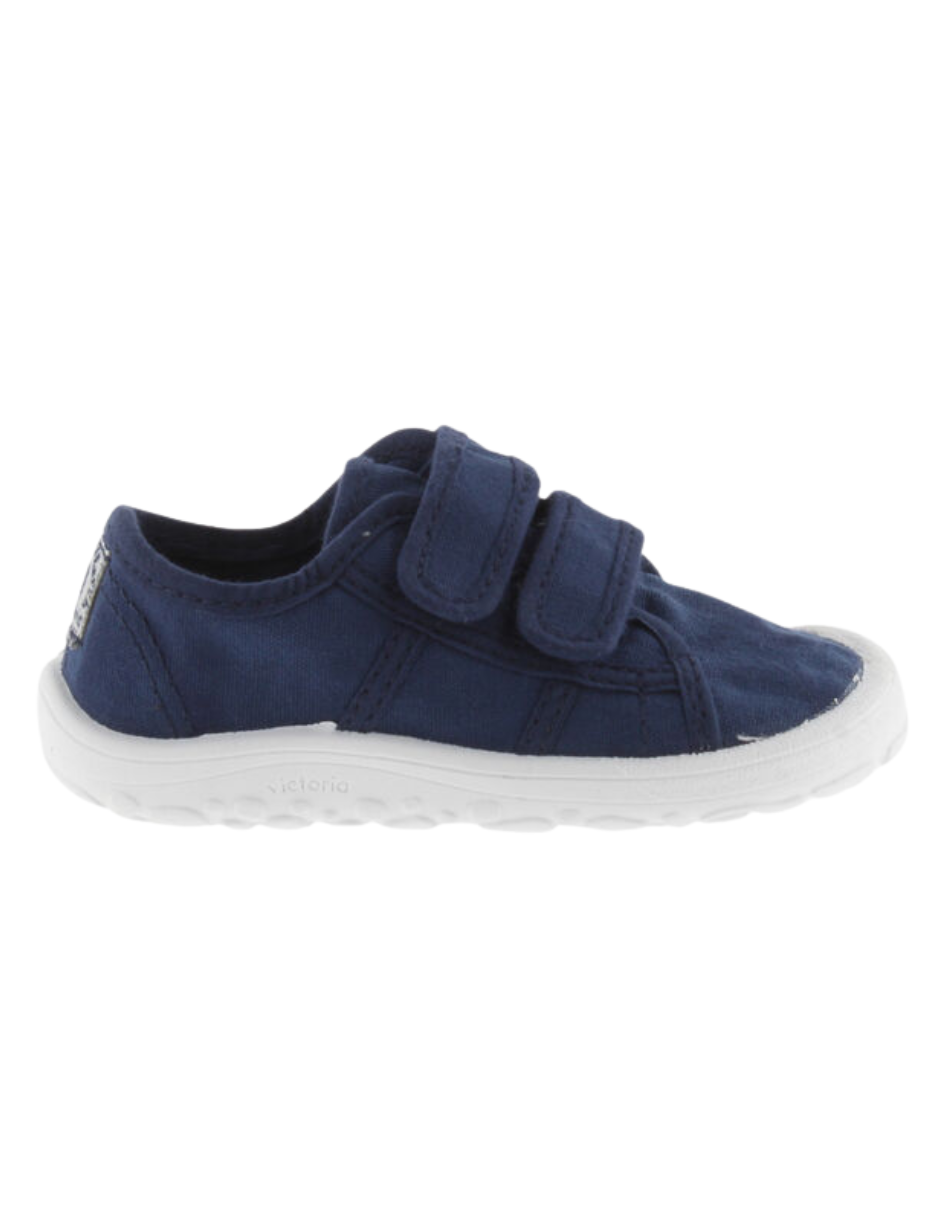 Zapato Barefoot Victoria Lona Basket Azul Marinos para Niño