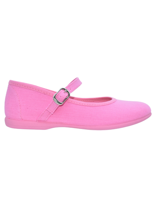 Zapato Pekis MJ Hebilla pique Rosas para Niña