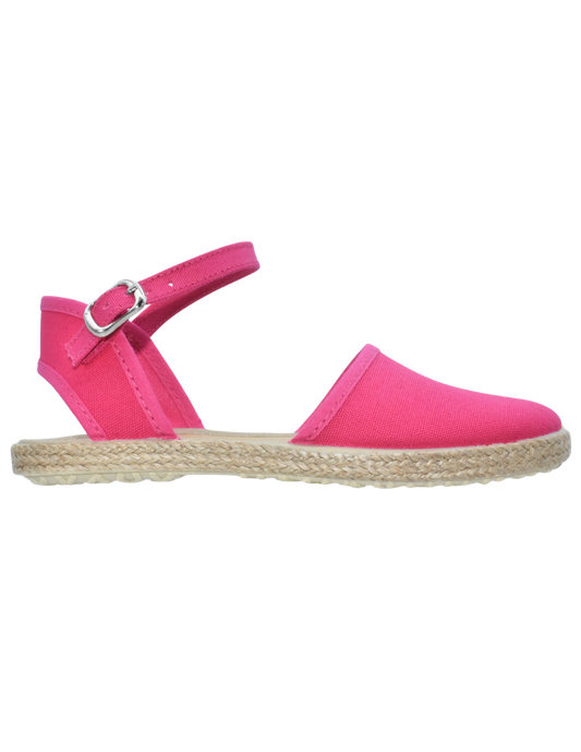 Zapato Pekis Valenciana Hebilla pique Rosas para Niña