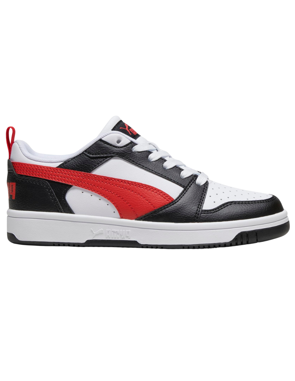 Tenis Puma Rebound V6 LO JR Blancos para Niño