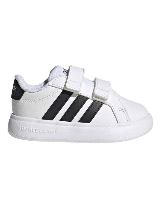TENIS ADIDAS GRAND COURT 3 BUBBLE CF I BLANCOS PARA NIÑO