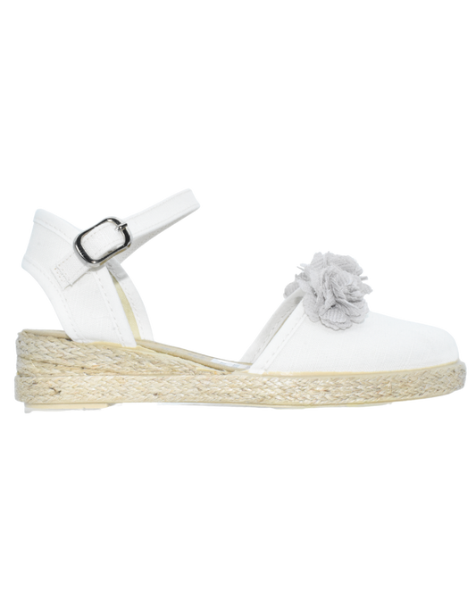 Zapato Pekis Valenciana Cuña linus Beige para Niña