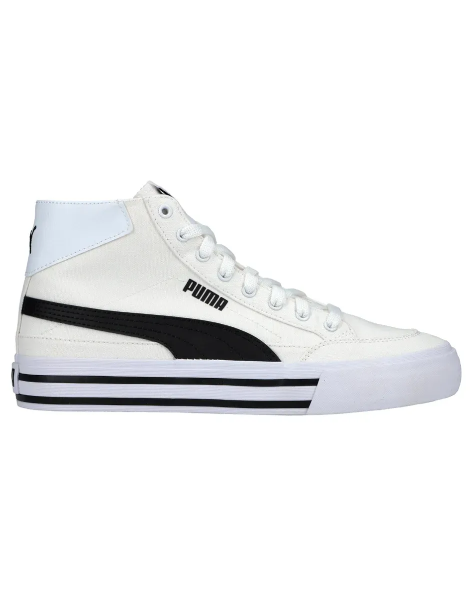 Tenis Puma Court Classic Vulc Mid FS Wns Blancos para Mujer