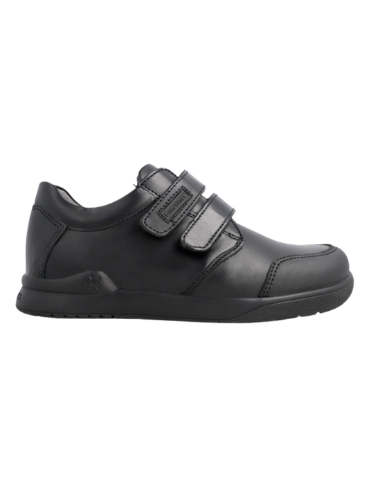 Zapato Escolar Biomecanics Negro Con Dos Velcros Para Niño