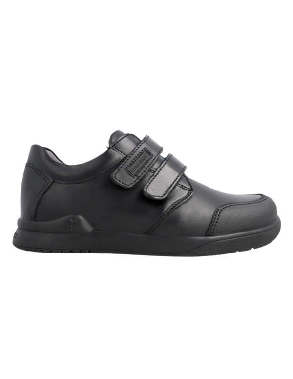 Zapato Escolar Biomecanics Negro Con Dos Velcros Para Niño