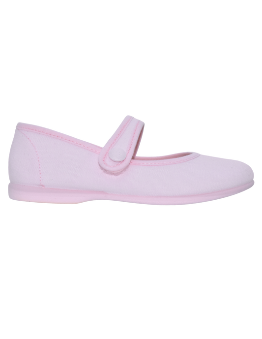 Zapato Pekis Correa Boton pique Rosas para Niña