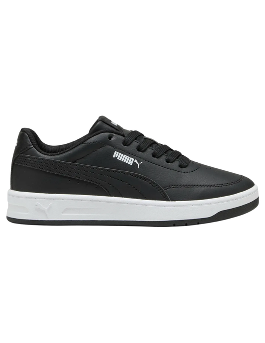 Tenis Puma Court Classic Clean Jr Negros para Niña
