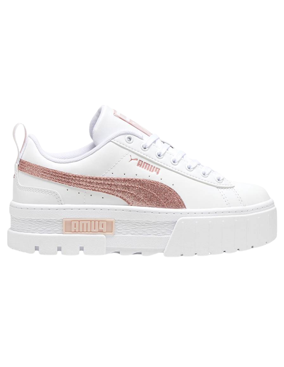 Tenis Puma Mayze Glitter Jr Blanco para Niña