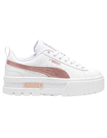 Tenis Puma Mayze Glitter Jr Blanco para Niña