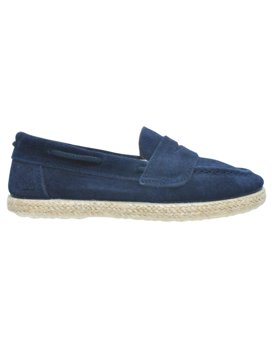 Mocasines Pekis  Antifaz serraje Azul Marinos para Niño