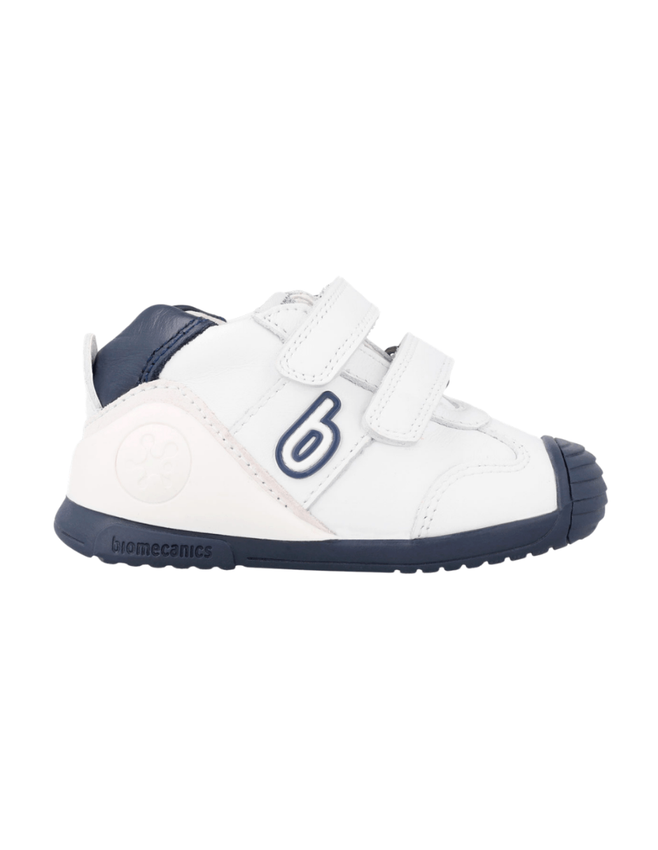 Zapato Biomecanics Blanco y Azul Para Bebé