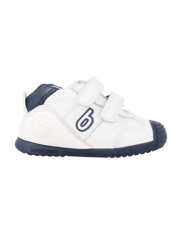 Zapato Biomecanics Blanco y Azul Para Bebé