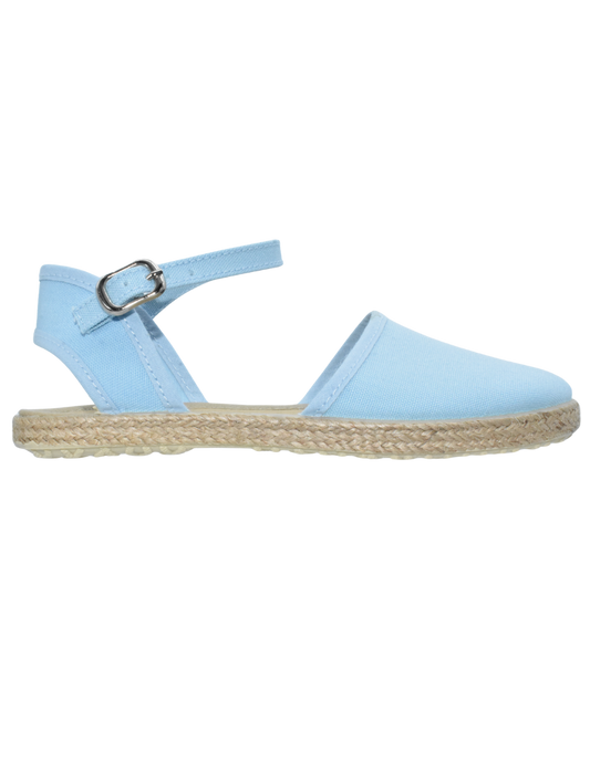 Zapato Pekis Valenciana Hebilla pique Azules para Niña