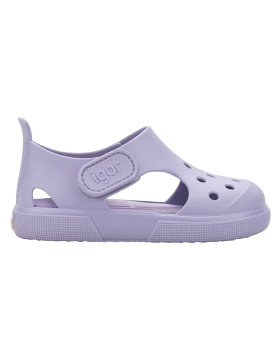 Sandalia Igor Sport Con Velcro Malvas para Niña