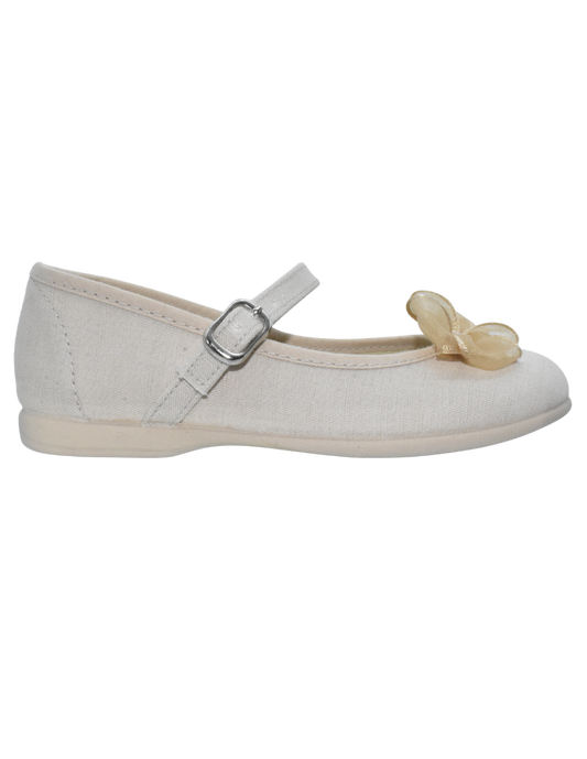 Zapato Pekis Moño linus Grises para Niña