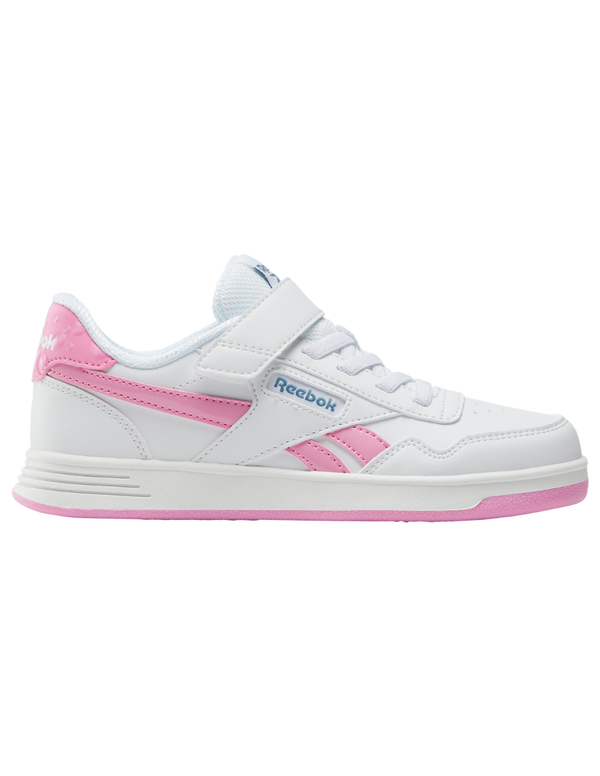 Tenis Reebok Court Advance Elastic Lace & Top Strap Blancos para Niña