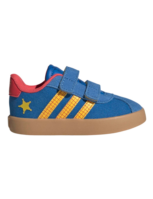 TENIS ADIDAS VL COURT WOODY CF I AZUL REY PARA NIÑO