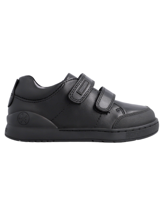 Zapato Escolar Biomecanics Negro Con Puntera Y Velcro Para Niño