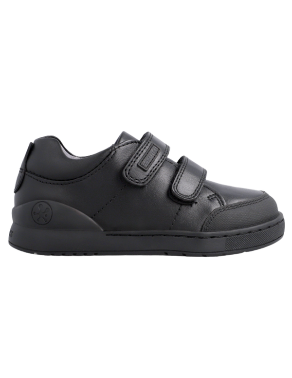Zapato Escolar Biomecanics Negro Con Puntera Y Velcro Para Niño