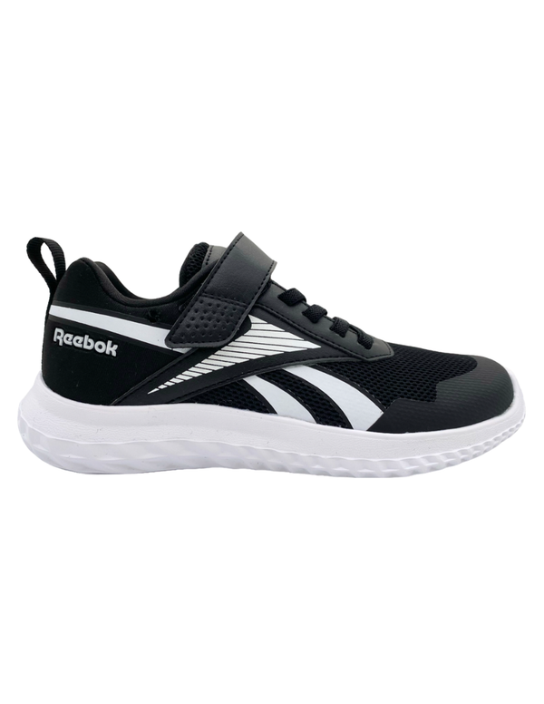 Tenis Reebok Rush Runner 5 Elastic Lace & Top Strap Negros para Niño