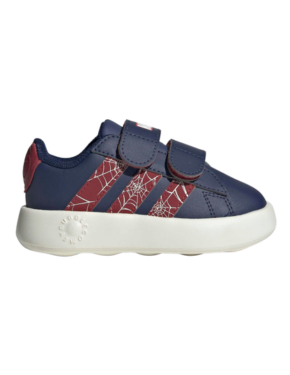 Tenis Adidas Grand Court Spider-Man Cf I Azul Para Niño