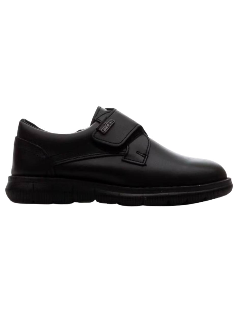 Zapato Coqueta Escolar Basico Con Velcro Negros para Niño