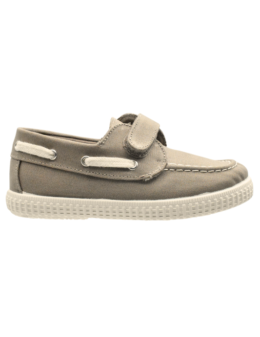 Zapato Pekis Top Sider pique Cafés para Niño