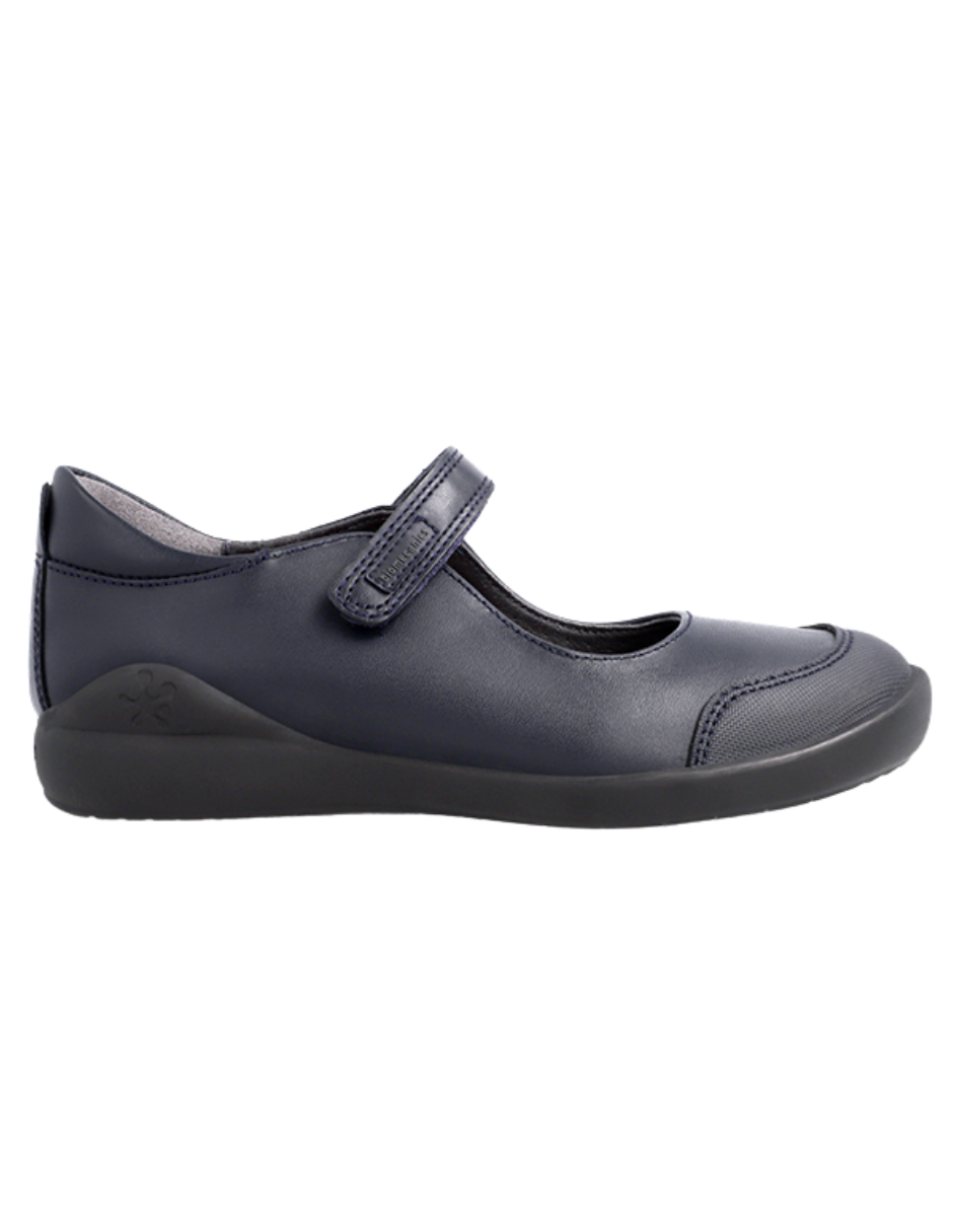 Zapato Biomecanics Escolar Piel Puntera Marino para Niña
