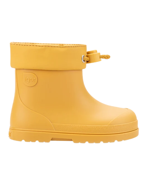 Bota Baja De Lluvia Igor Ajustable Amarilla Unisex