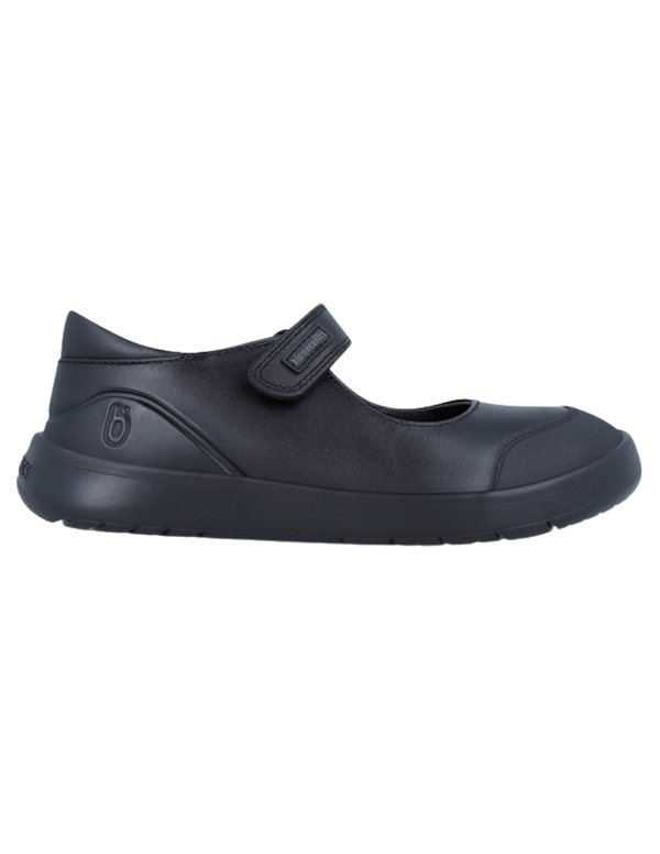 Zapato Escolar Biomecanics Negro Con Velcro Y Puntera Para Niña