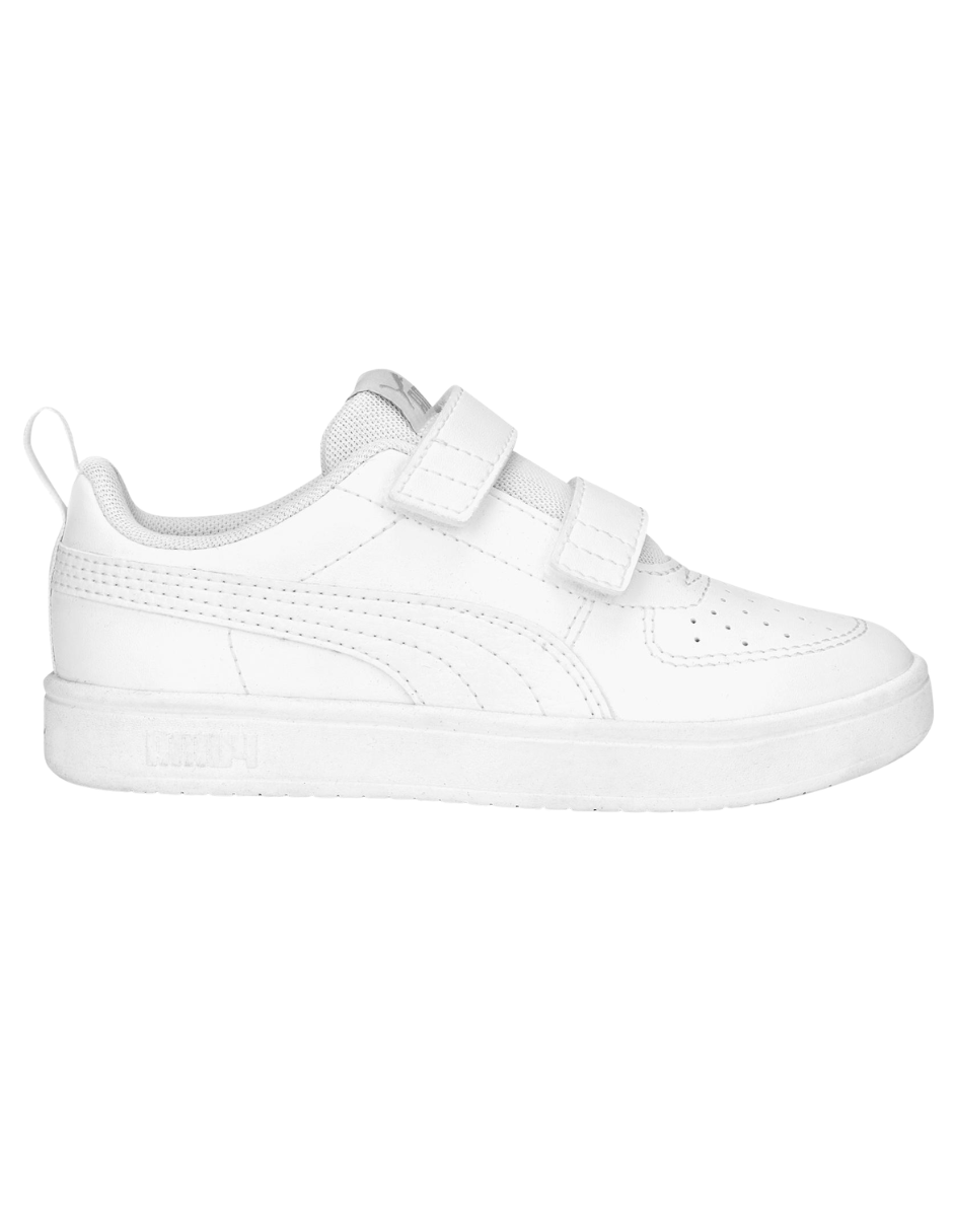 Tenis Puma Rickie V PS Blancos para Niños(Unisex)