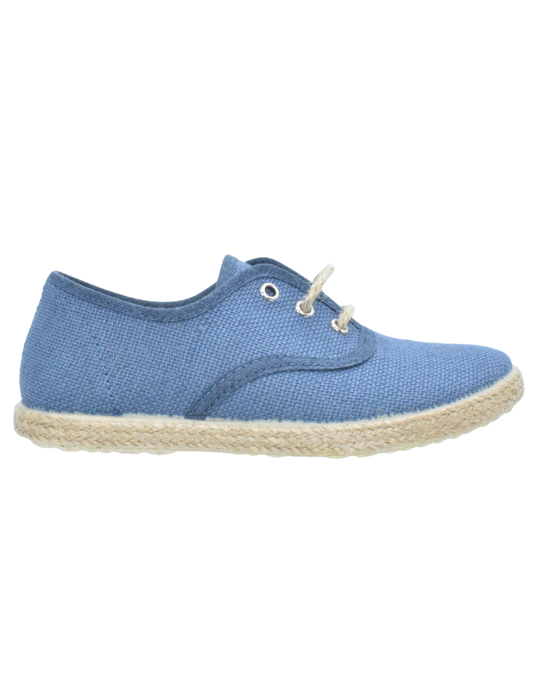 Zapato Pekis Cordones yute lino Aceros para Niño