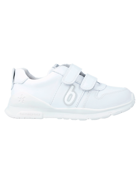 Zapato Deportivo Biomecanics Blanco Con Dos Velcros Unisex
